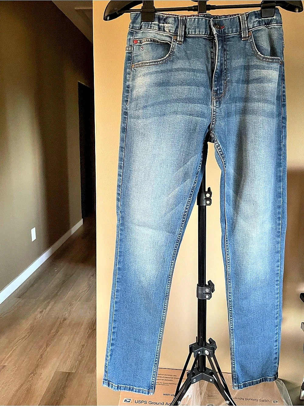 Tommy Hilfiger Boys Regular Fit Denim Jeans Waist 20 Blue